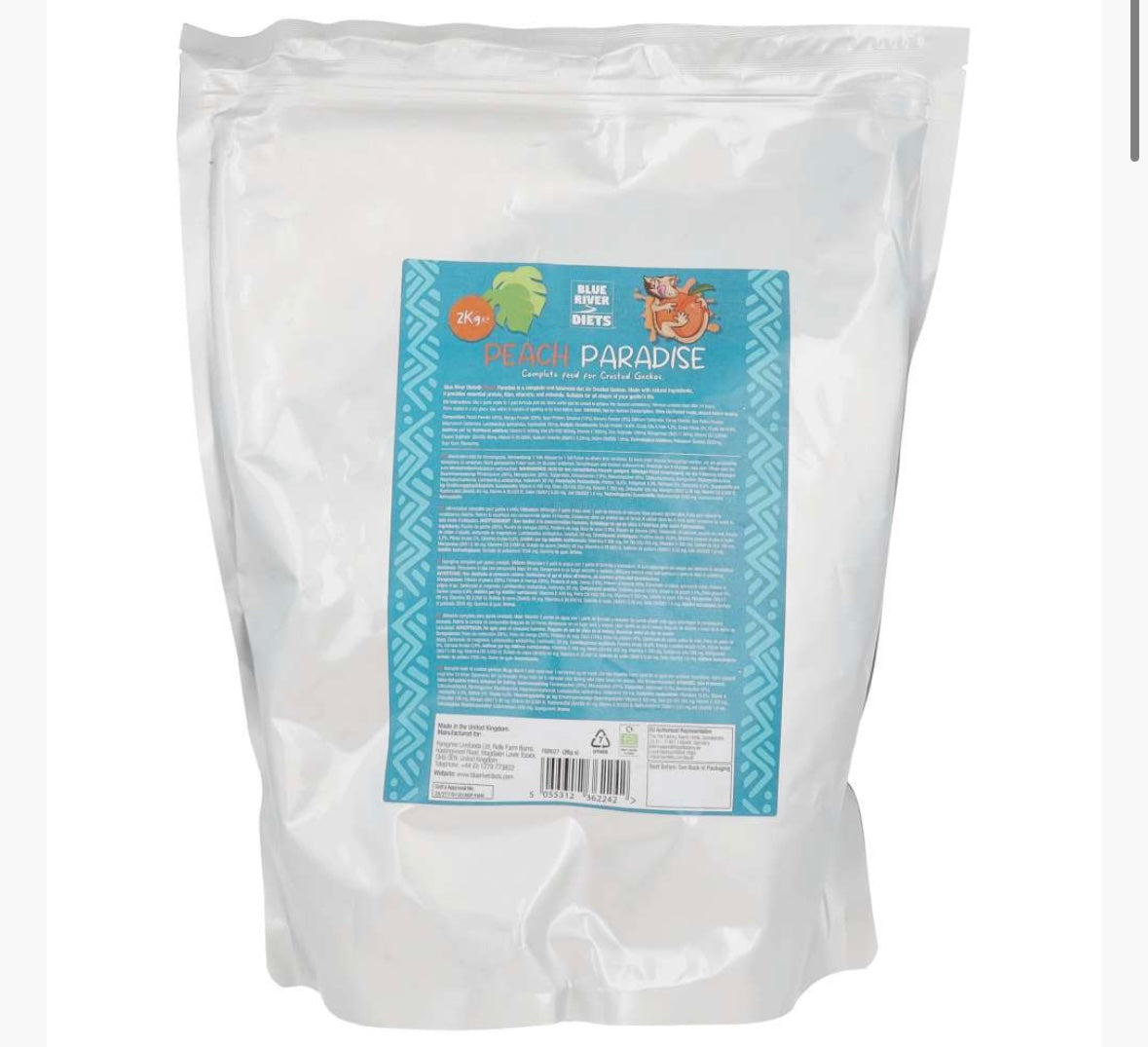 Blue River Peach Paradise Gecko Food Bulk Bag 2kg
