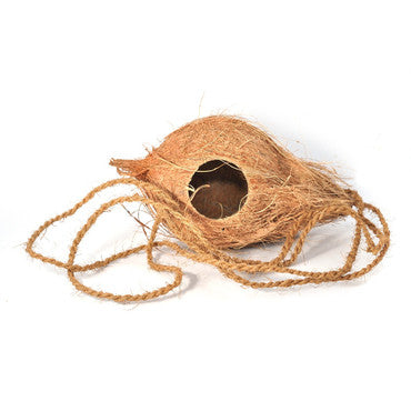 Hanging Coconut Aboreal Hide Geckos Decor Rope