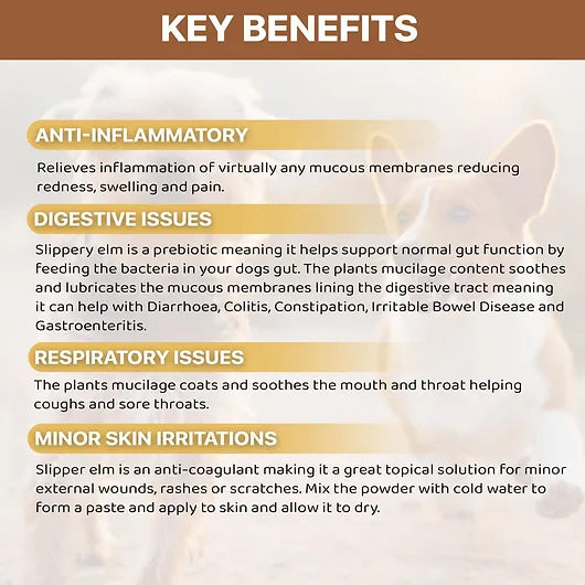 Slippery Elm Bark Dog Supplement