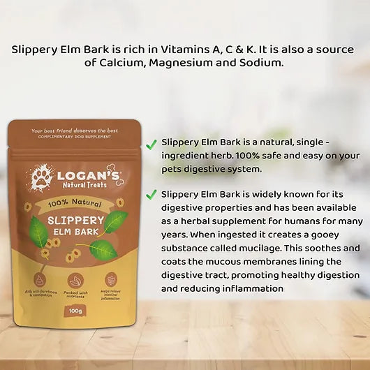 Slippery Elm Bark Dog Supplement