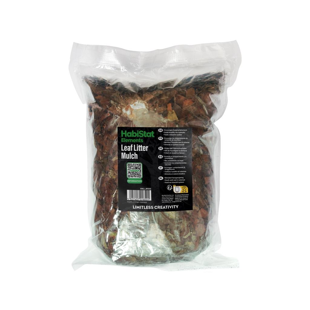 HabiStat Leaf Litter Mulch 500g Bag Bioactive Enclosure