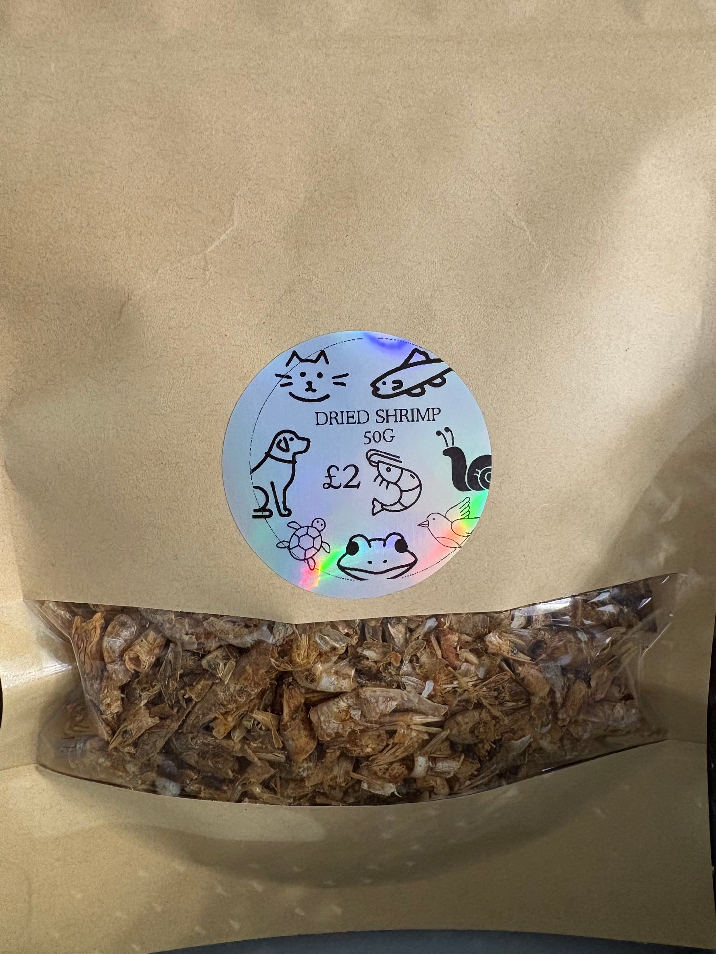 Dried Shrimp 50g Bag Supplement Topper Natural Treat