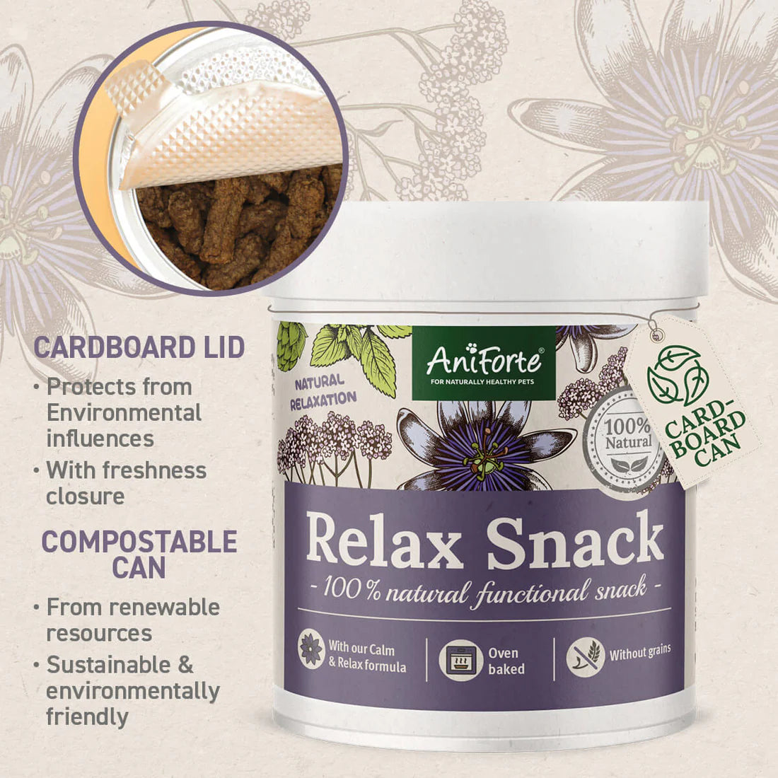 Aniforte Relax Snack Dogs Tub 300g