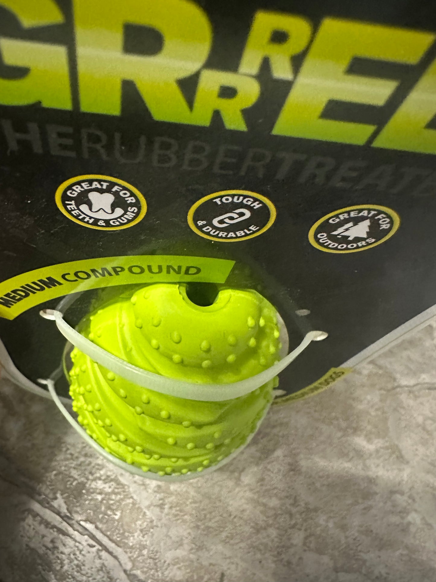 Grrrelli Treat Dispenser Dog Toy Enrichment Textured