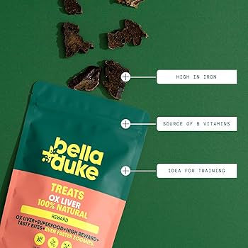 Bella and Duke Ox Liver Natural Dog Treats 40g