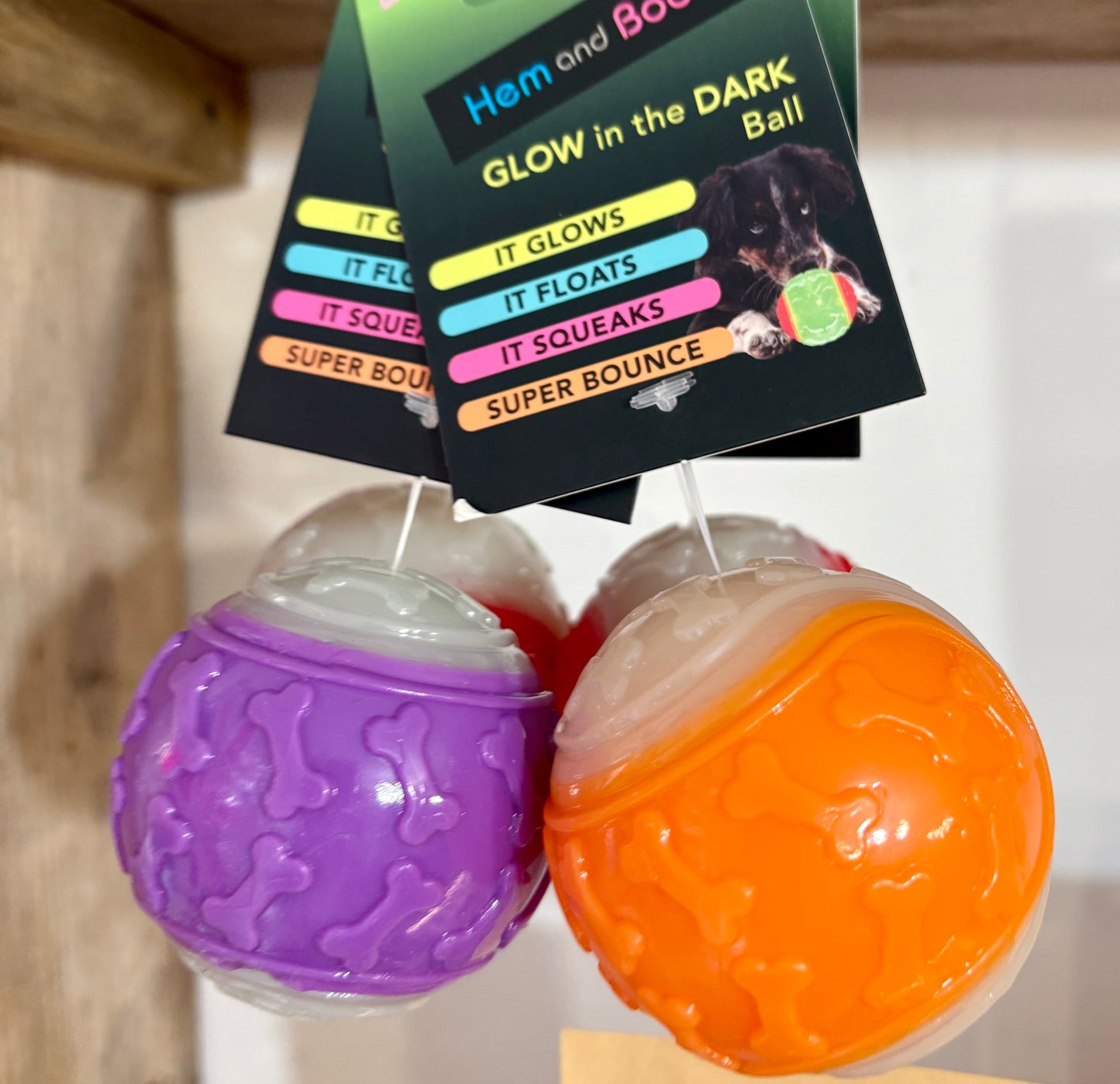 Glow in the Dark Dog Ball Rubber
