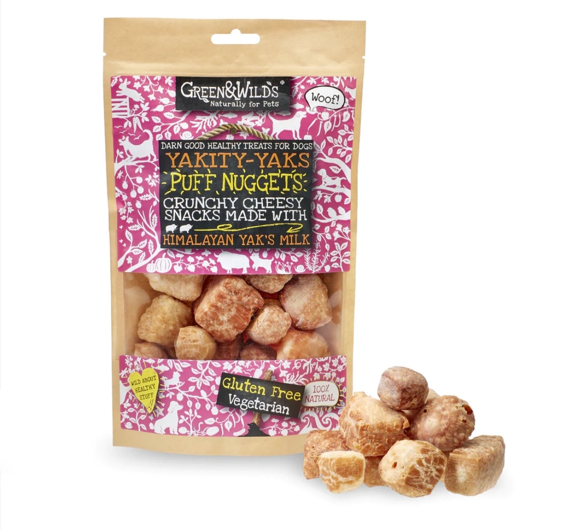 Green and Wild Yakity Yak Puff Nuggets, 75g