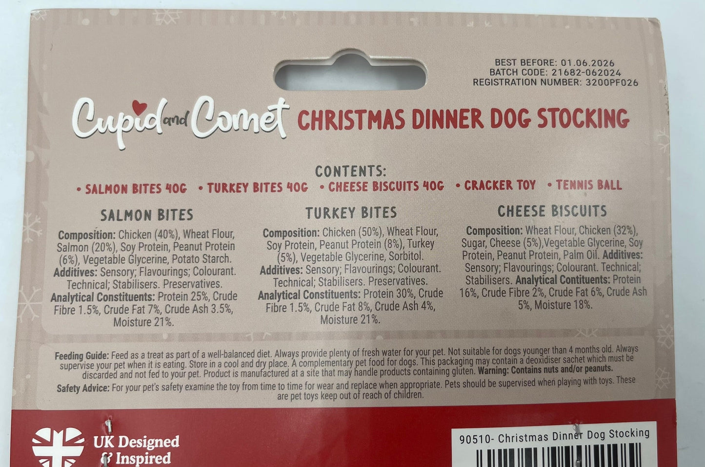 Rosewood Dog Christmas Stocking Treats and Toys