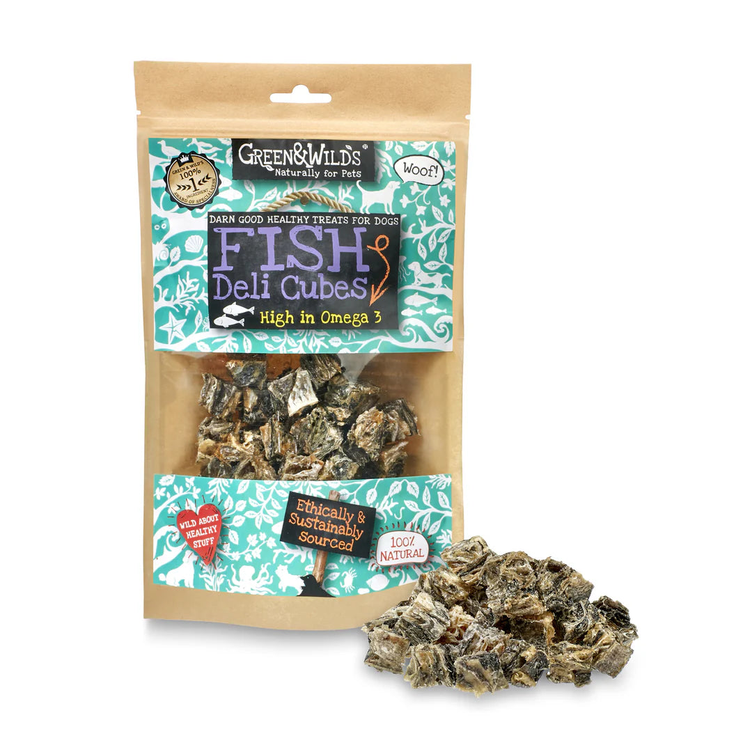 Green and Wilds Fish Deli Cube Treat Bag