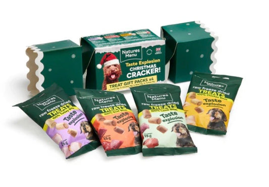 Natures Menu Freeze Dried Treat Cracker Christmas Dog Gift