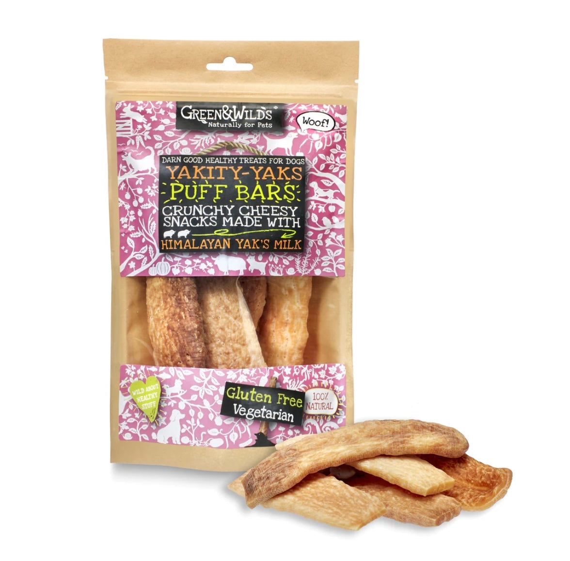 Green and Wild Yakity Yak Puff Bars, 75g