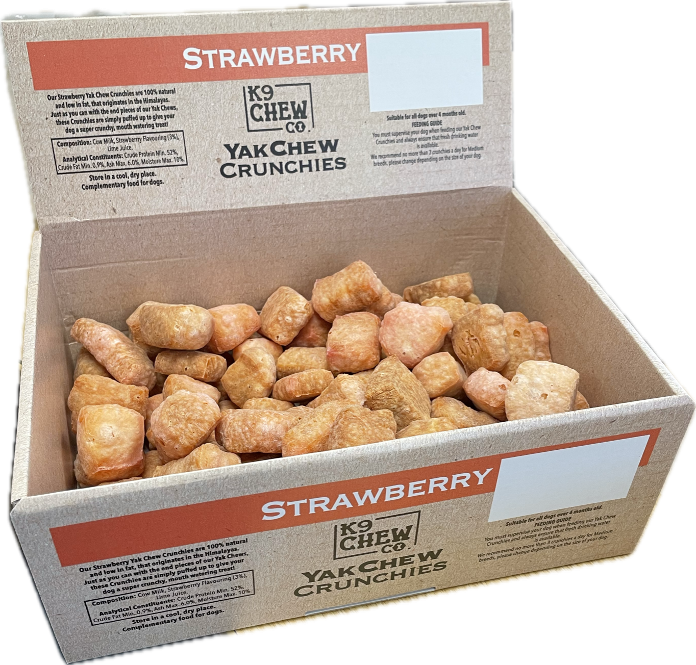 Strawberry Yak Crunchie Bite Chew Dog Treat