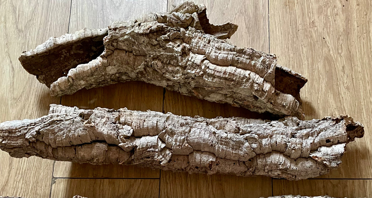 Cork Bark Piece Tube Large