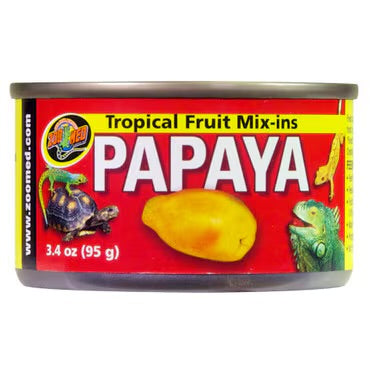 Zoomed Papaya Tropical Fruit Mix In Reptile Food