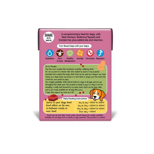 Venison, Butternut Squash & Cranberry Furr Boost 400ml