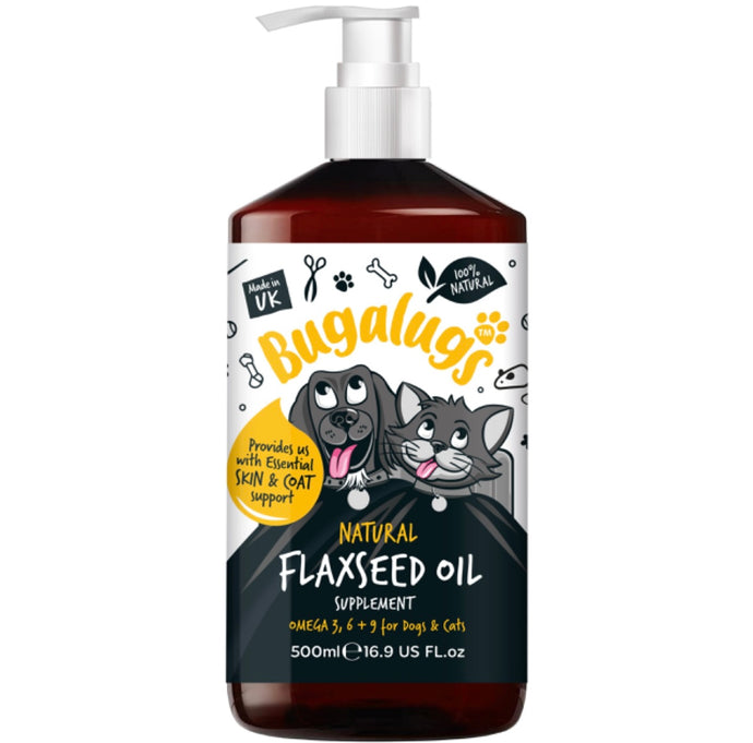Bugalugs Flaxseed Oil Supplement 500ml