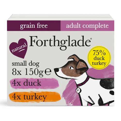 Forthglade Turkey & Duck Natural Wet Dog Food - Small Dog Variety Pack