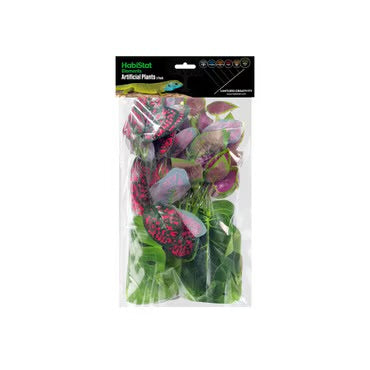 Habistat Colour Mix Decor Foliage Artificial Plastic Plant 3 Pack