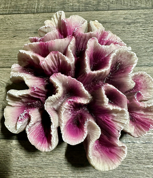 Fish Tank Ornament Coral Mauve 19 x 17 x 6cm