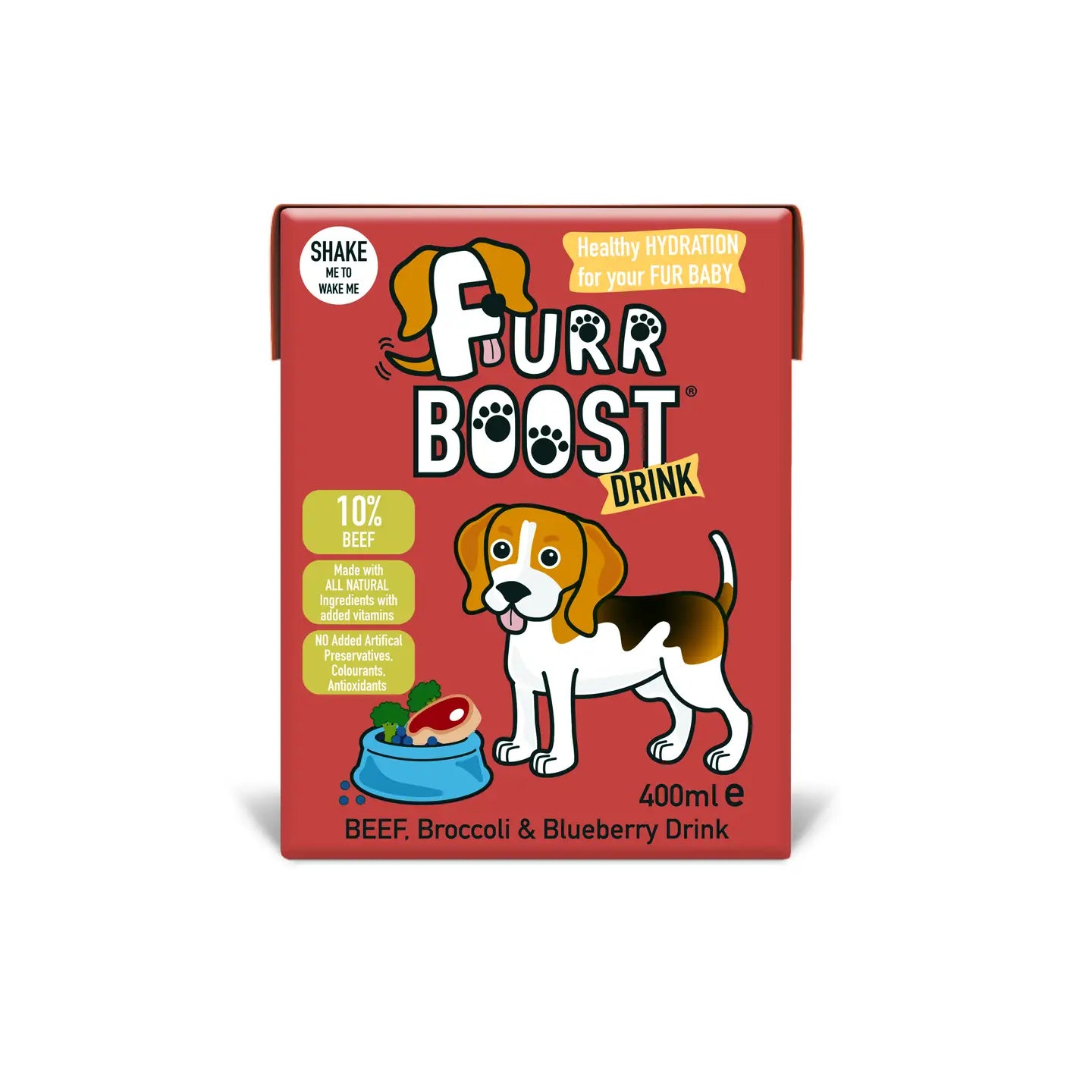 Furr Boost Beef, Broccoli and Blueberry Dog Food Recovery Drink Enrichment 400ml