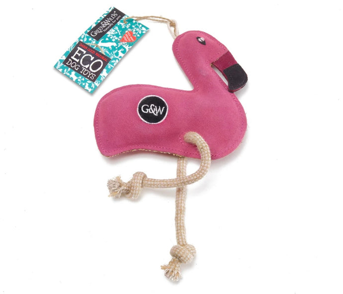 Floyd the Flamingo Eco Dog Toy