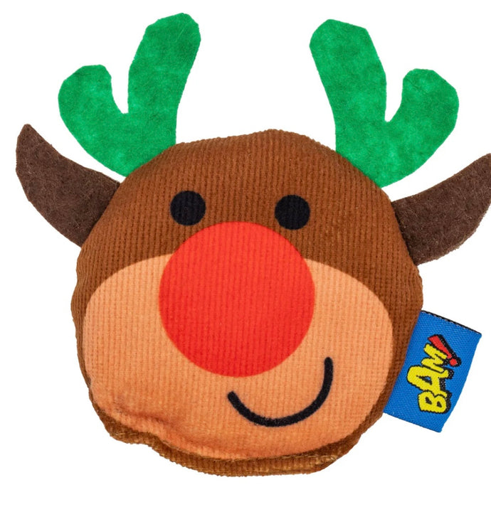 Bam! Rudolph Cat Toy Christmas Catnip