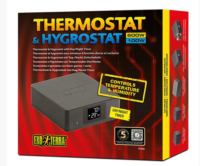 Exo Terra ET Thermostat 600w & Hydrostat 100w, PT2464