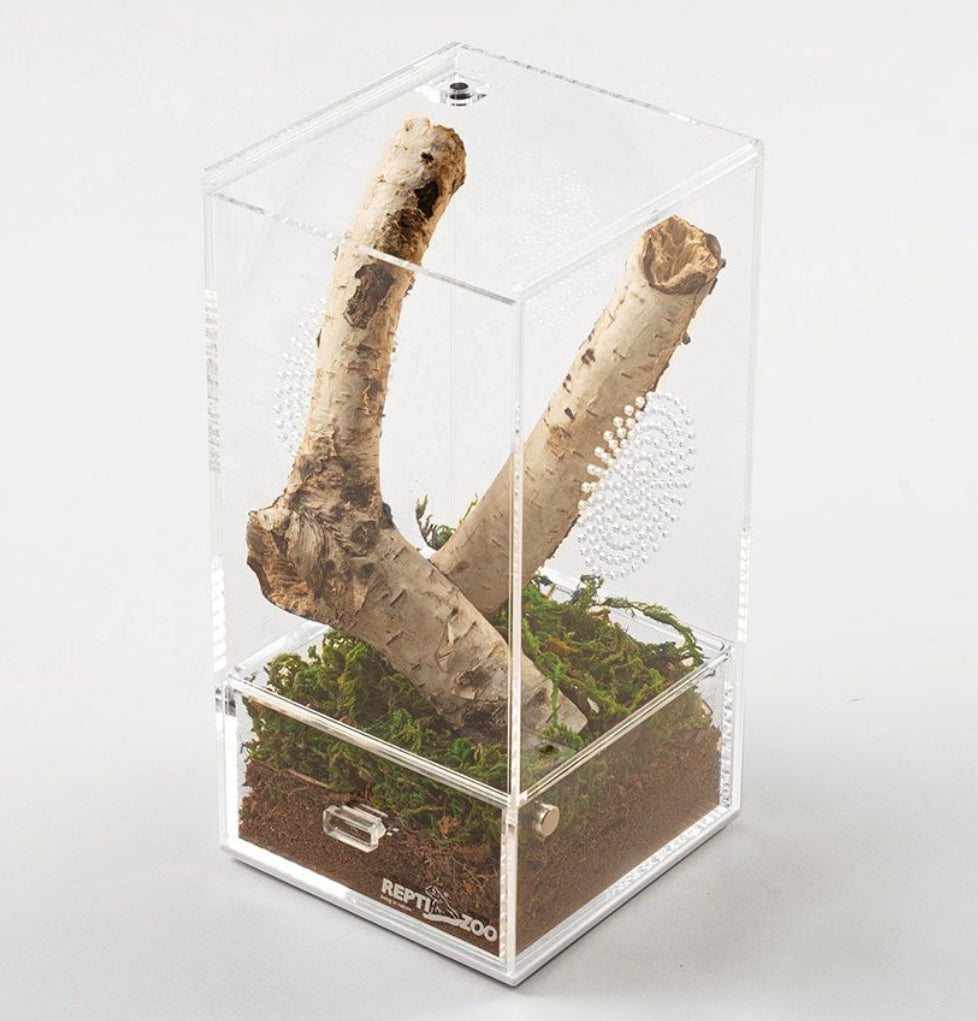 RZ Reptizoo Acrylic Case with Removable Tray, 102x102x203mm
