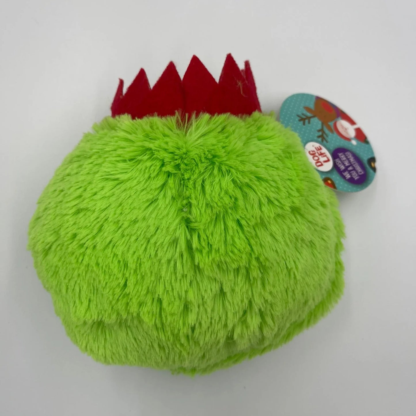 Brussels Sprout Christmas Dog Toy Plush