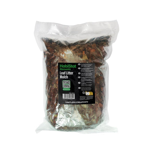 HabiStat Leaf Litter Mulch 500g Bag Bioactive Enclosure