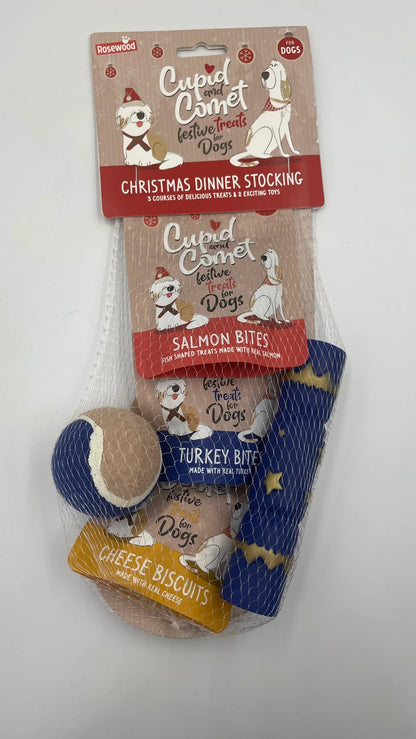 Rosewood Dog Christmas Stocking Treats and Toys