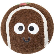 Load image into Gallery viewer, Christmas Pudding Tennis Ball 3 Pack Dog Toy
