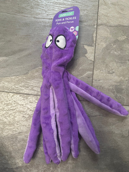 Octopus Crinkle Dog Toy