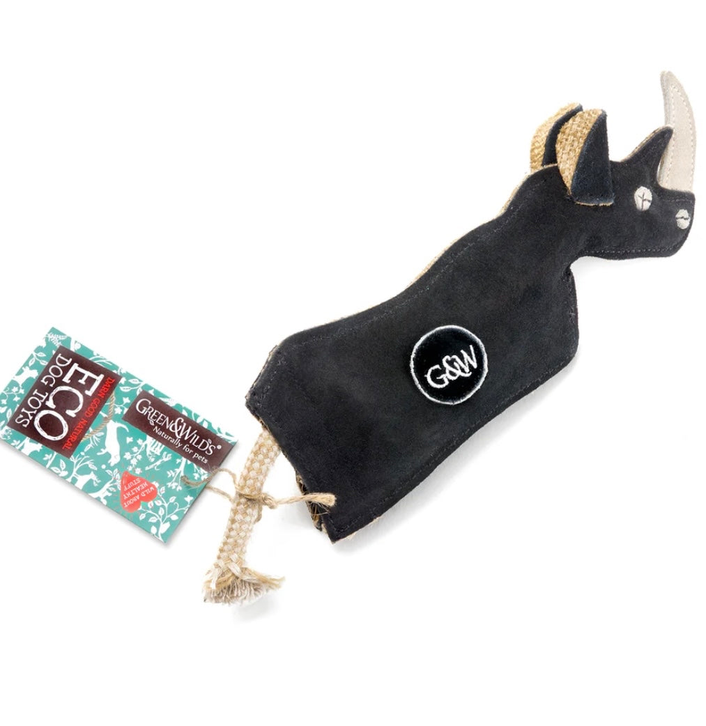 Ronnie the Rhino Eco Dog Toy