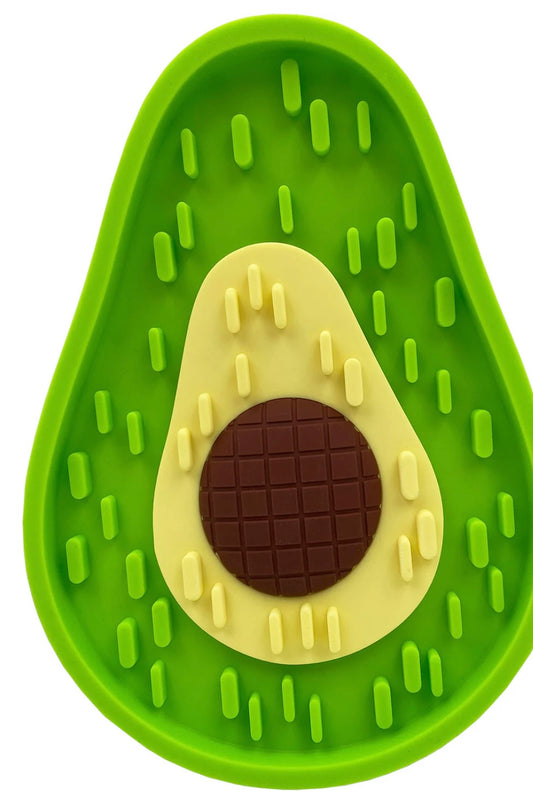 Avocado Treat Mat Lick Slow Feeder Dog Cat