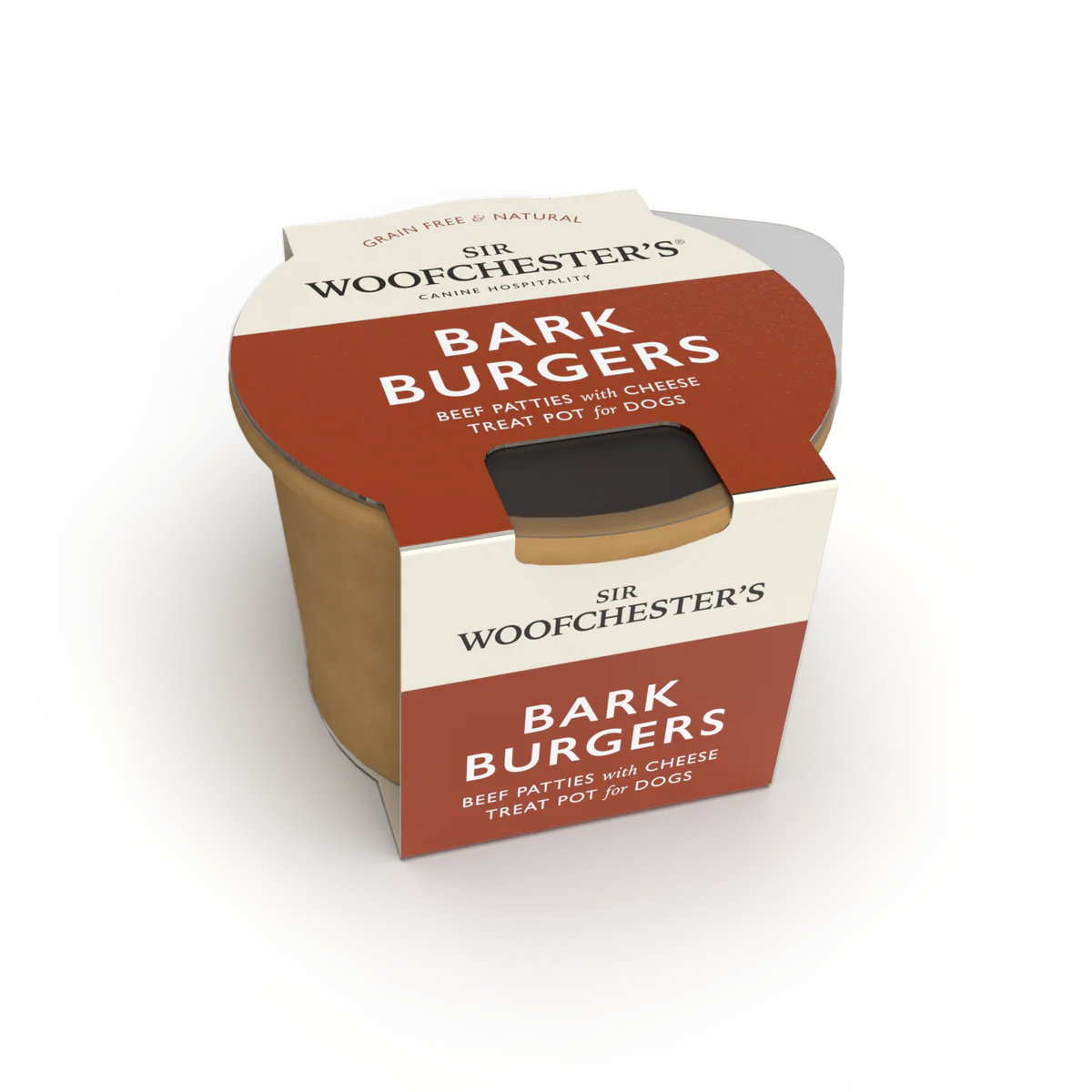Sir Woofchester Bark Burgers
Treat Pot Mini Cheese Burgers Dog