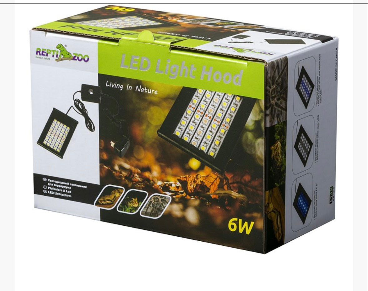 RZ Reptizoo LED Light Hood with Brackets, 6w, 13.2x9cm