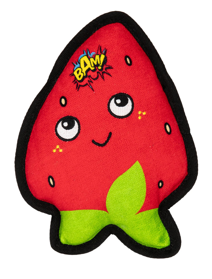 Bamnip Refillable Dog Nip Toy Strawberry Training Enrichment