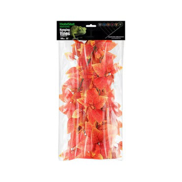 HabiStat Hanging Vine 100cm Foliage Decor Arrificial Plant - Red Wisteria