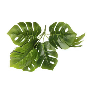 Habistat Green Mix Decor Foliage Artificial Plastic Plant 3 Pack