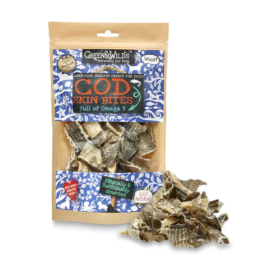 Green and Wilds Cod Skin Dog Treats