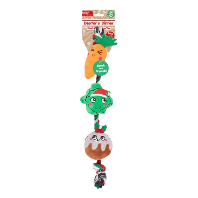 Rope Dog Toy Christmas Design