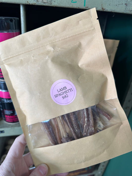 Lamb Spaghetti Bag 50g Natural Dog Treat