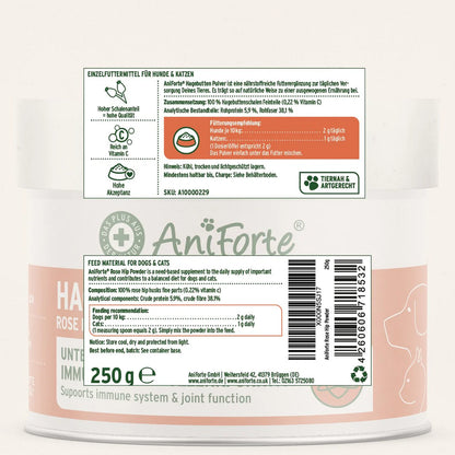 AniForte® Rose Hip Powder for Dogs and Cats 250g