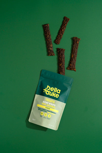Bella & Duke - Deluxe Goat Chews 80g Natural Dog Treat