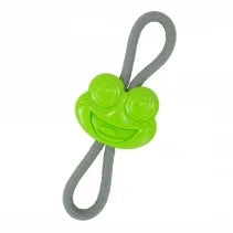 Load image into Gallery viewer, Small Bite Frog Teether Tugger Puppy Dog Toy
