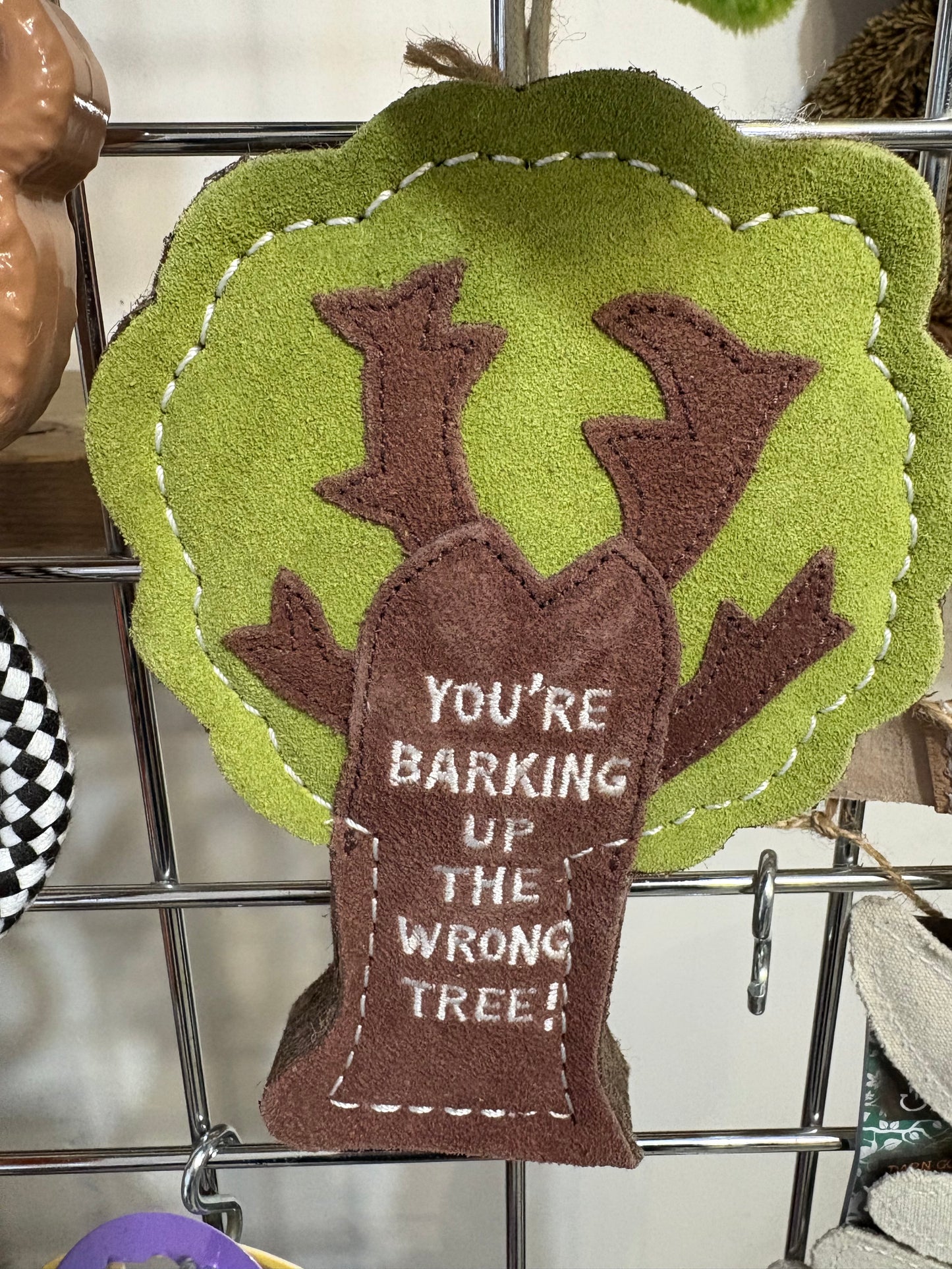 Green and Wilds Barking Up The Wrong Tree Dog Toy
