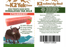 Load image into Gallery viewer, Strawberry Yak Chew Dog Treat
