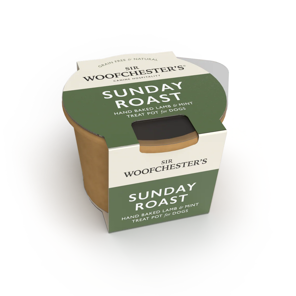 Sir Woofchester Sunday Roast Treat Pot Heart Biscuits Lamb and Mint Dig Treat