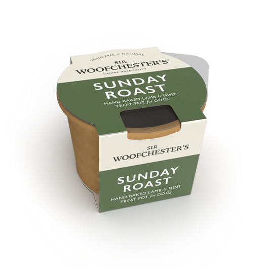 Sir Woofchester Sunday Roast Treat Pot Heart Biscuits Lamb and Mint Dig Treat